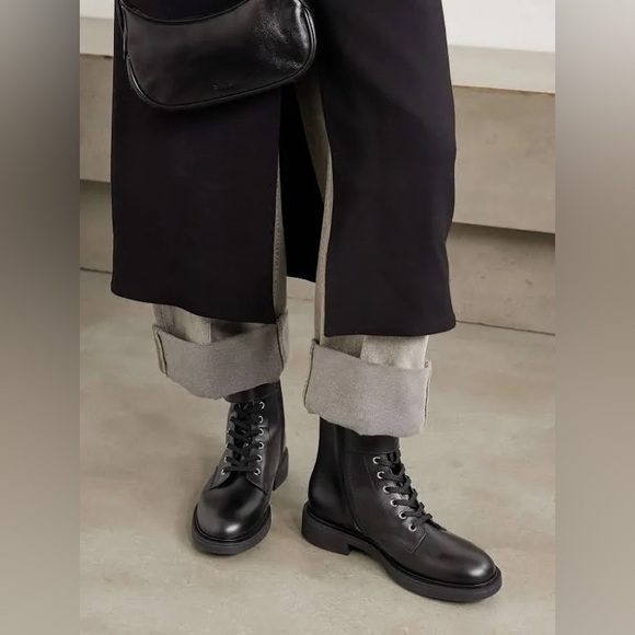 NIB Gianvito Rossi La Garde Black Leather Boots - Picture 3 of 13